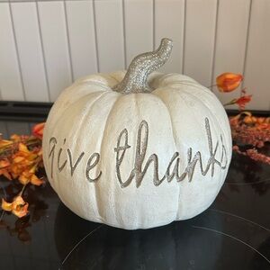 White Pumpkin Decor